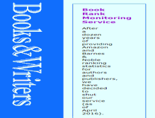 Tablet Screenshot of booksandwriters.com